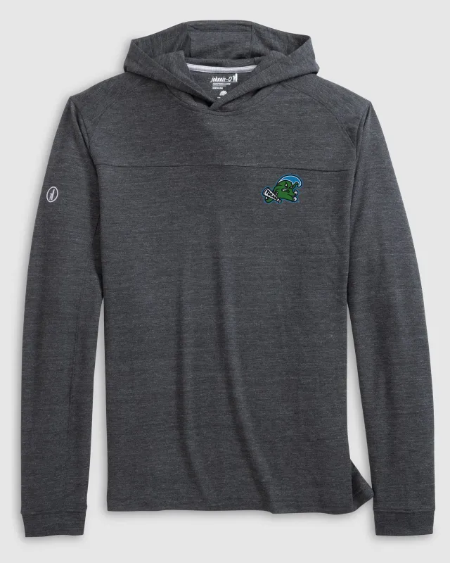 Tulane Remmy Lightweight Performance Hoodie - Roaring Wave Logo sold by Johnnie-O