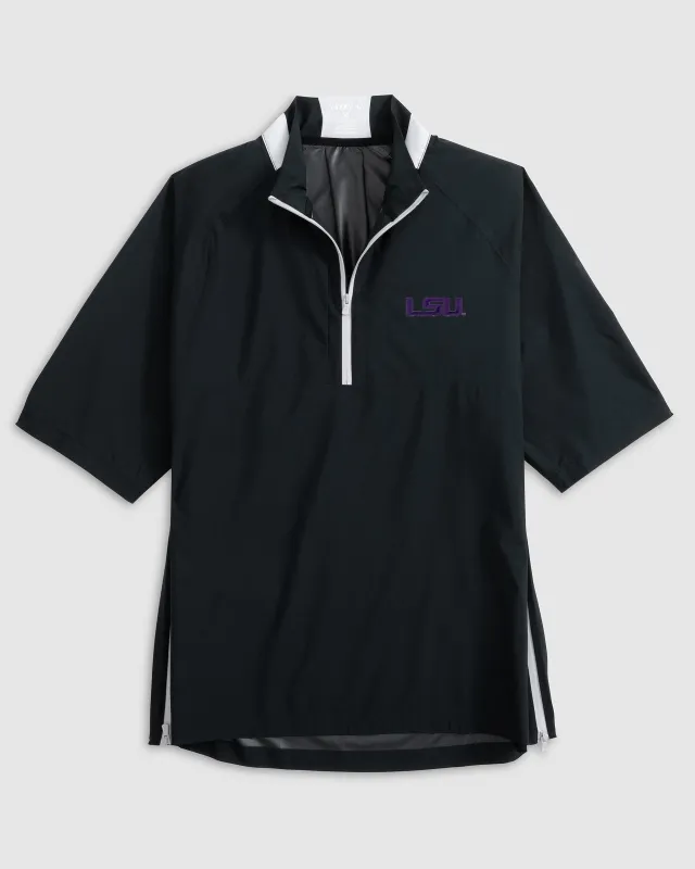 Louisiana State Stealth Stowable Packable Rain Jacket sold by Johnnie-O