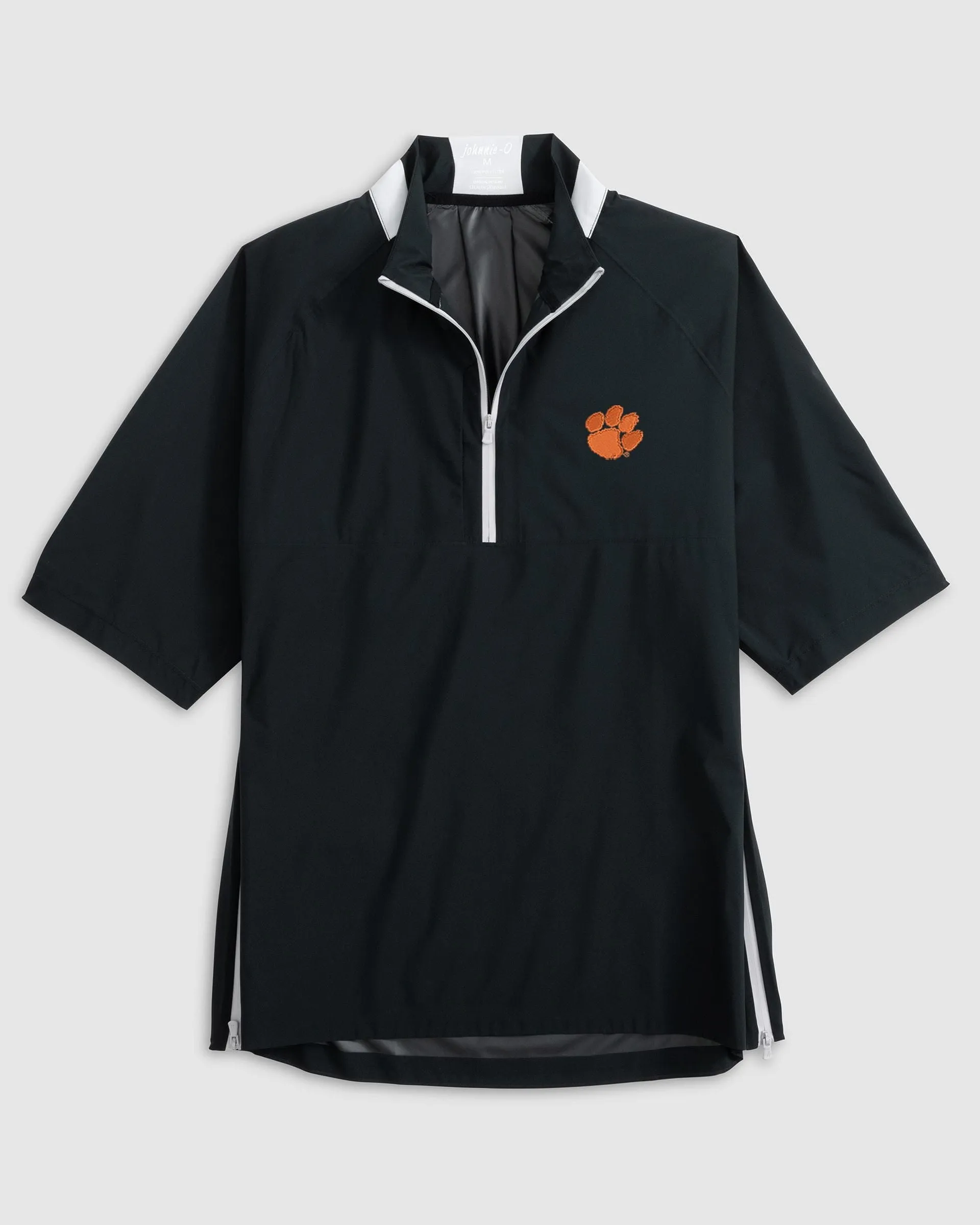Clemson Stealth Stowable Packable Rain Jacket sold by Johnnie-O