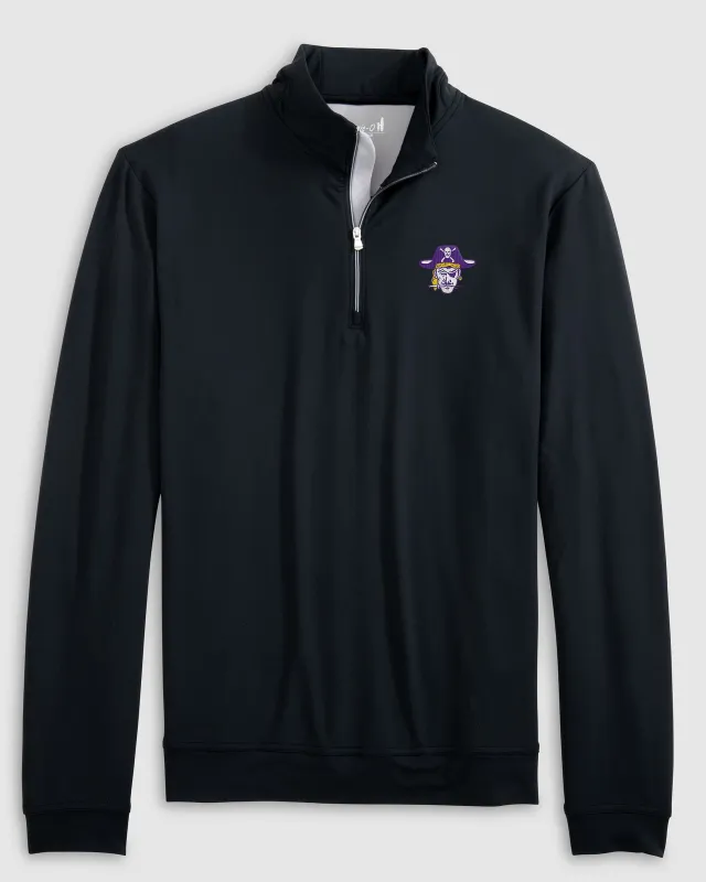 East Carolina Motion Performance 1/4 Zip - Vault Logo sold by Johnnie-O