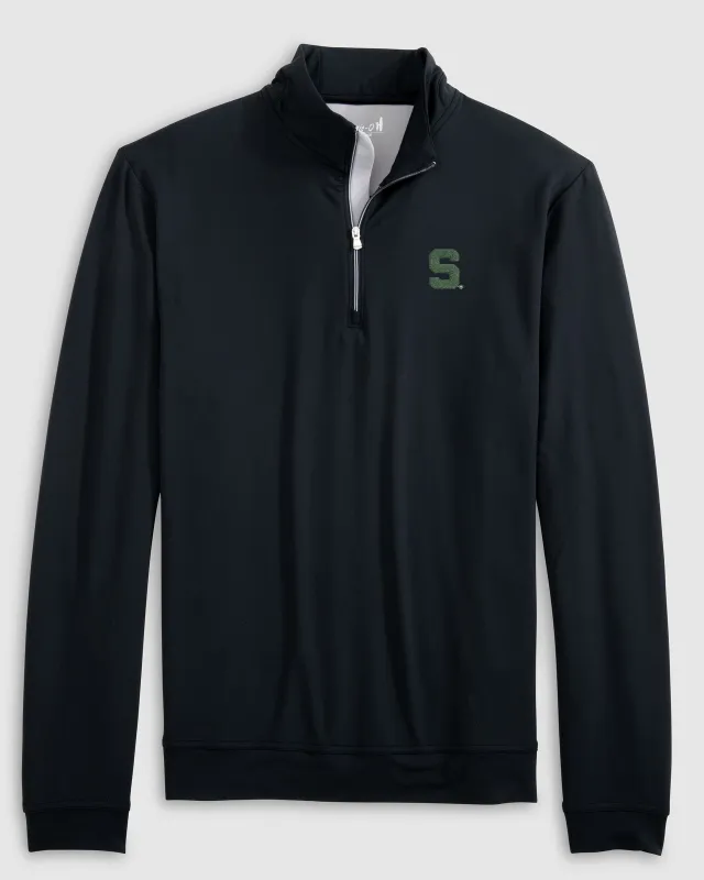 Michigan State Motion Performance 1/4 Zip - S Logo sold by Johnnie-O