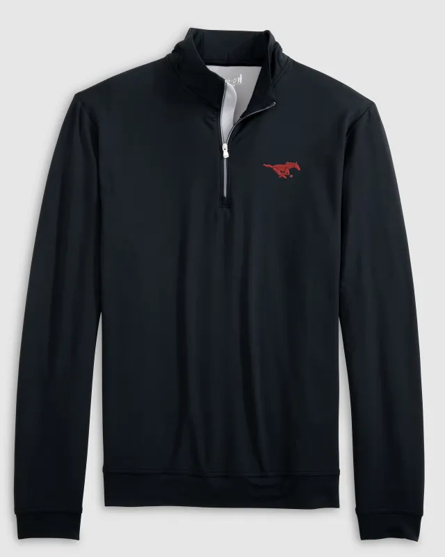 Southern Methodist Motion Performance 1/4 Zip sold by Johnnie-O