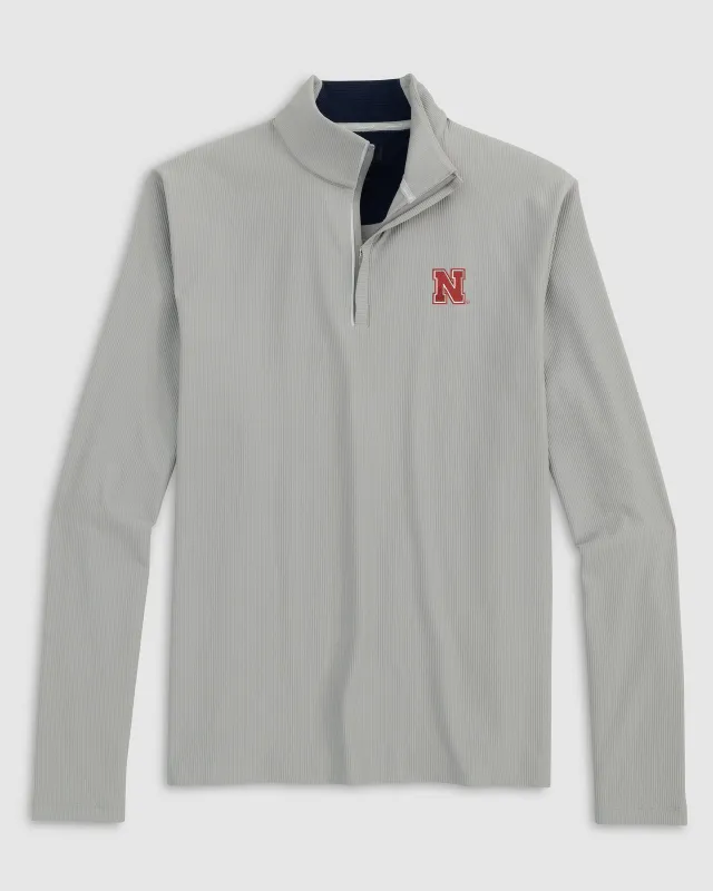Nebraska Hoppin Performance 1/4 Zip sold by Johnnie-O