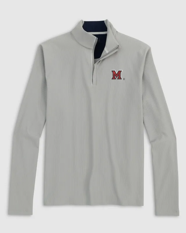Miami of Ohio Hoppin Performance 1/4 Zip sold by Johnnie-O