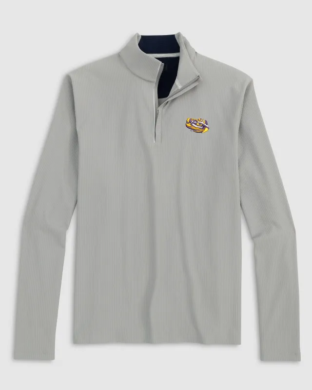 Louisiana State Hoppin Performance 1/4 Zip - Tiger Eye Logo sold by Johnnie-O