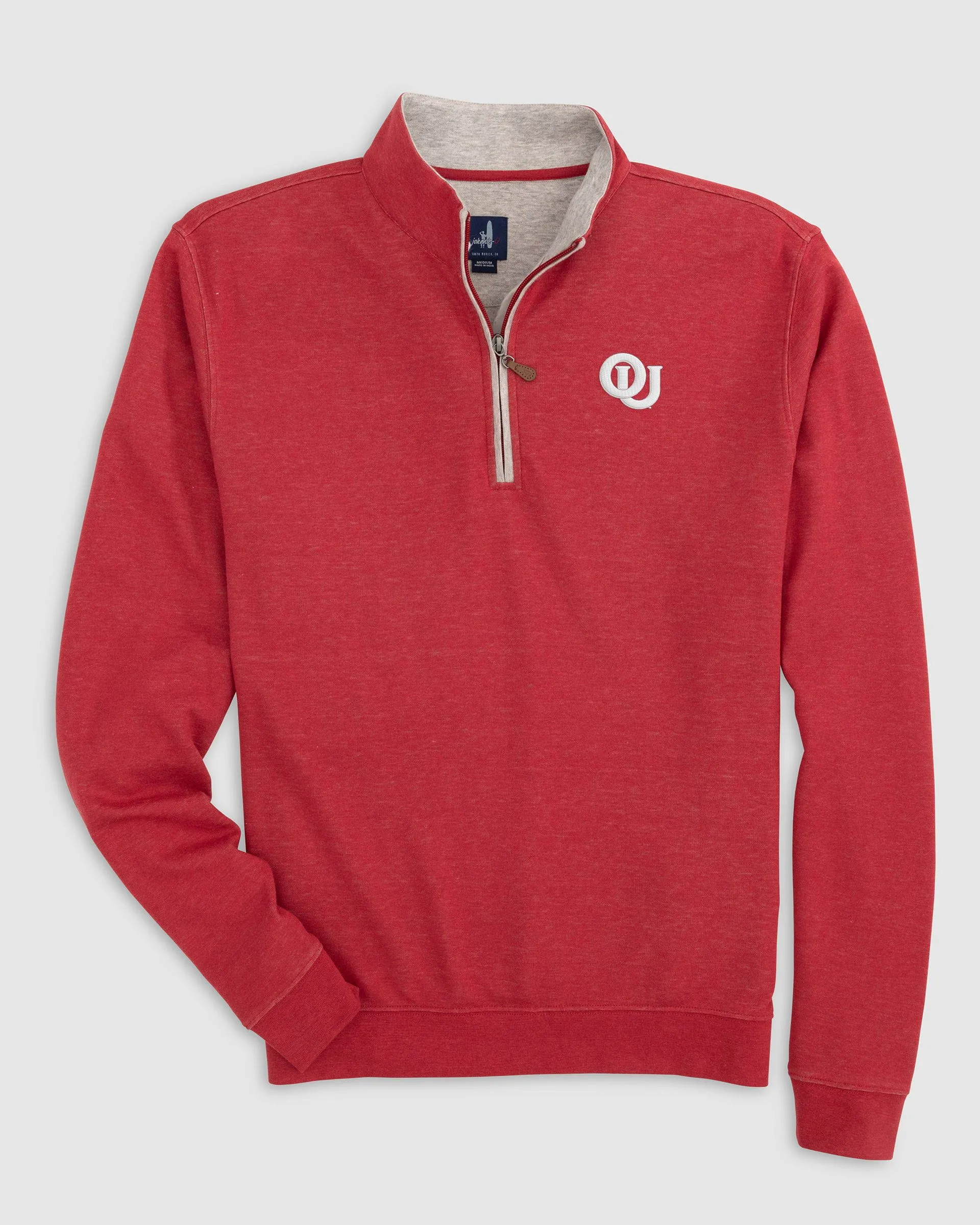 Oklahoma Sully 1/4 Zip - Vault Logo sold by Johnnie-O