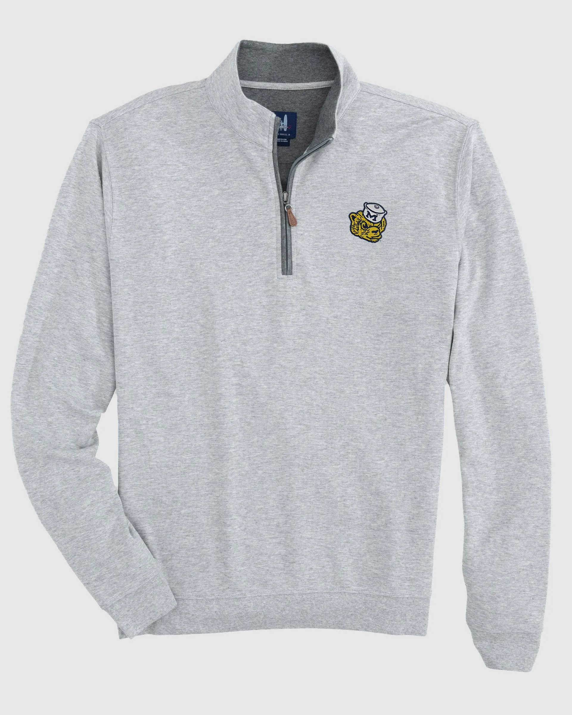 Michigan Sully 1/4 Zip - Vault Logo sold by Johnnie-O