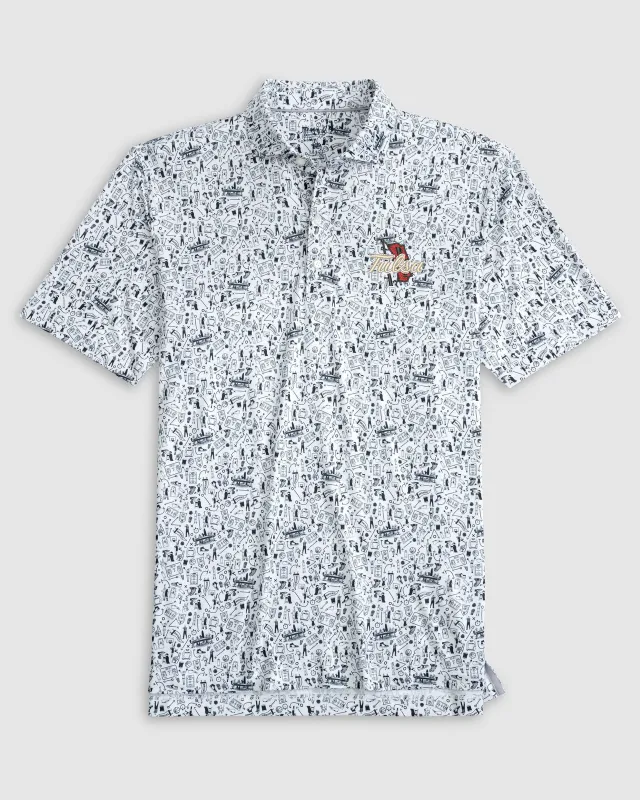 Tulsa Hoop There It Is Printed Performance Jersey Polo sold by Johnnie-O