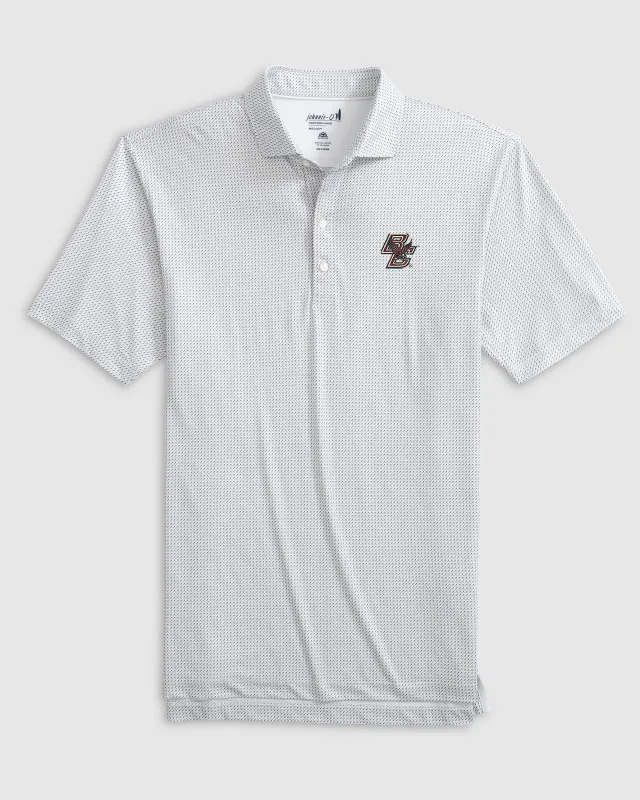 Boston College Tee Time Printed Performance Jersey Polo sold by Johnnie-O