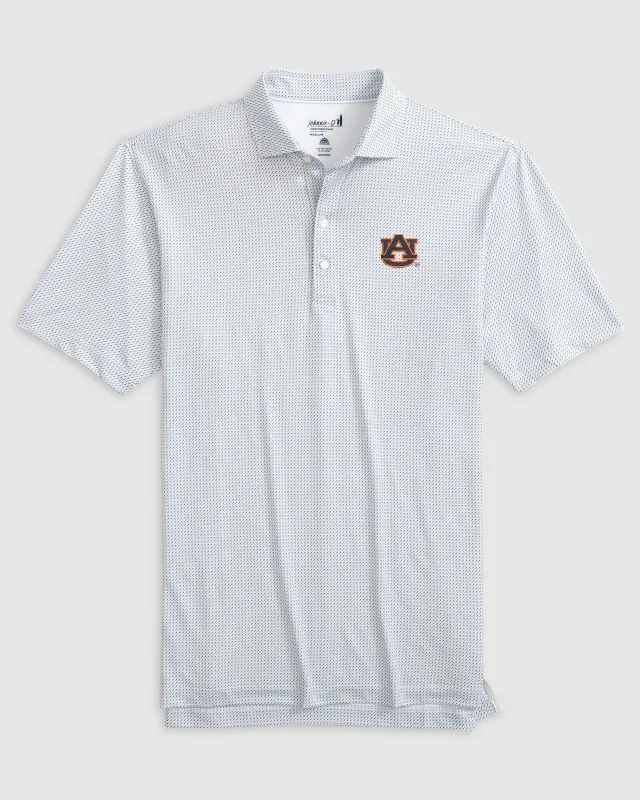 Auburn Tee Time Printed Performance Jersey Polo sold by Johnnie-O
