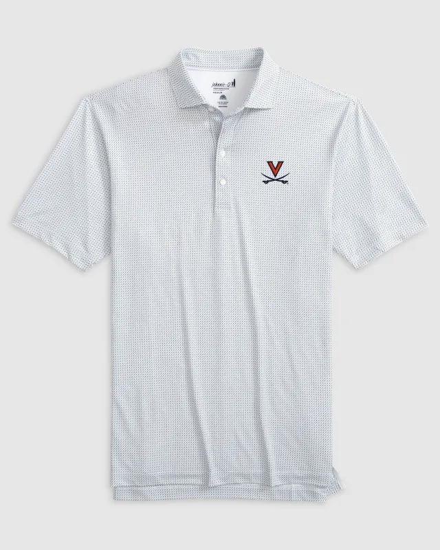 Virginia Tee Time Printed Performance Jersey Polo sold by Johnnie-O