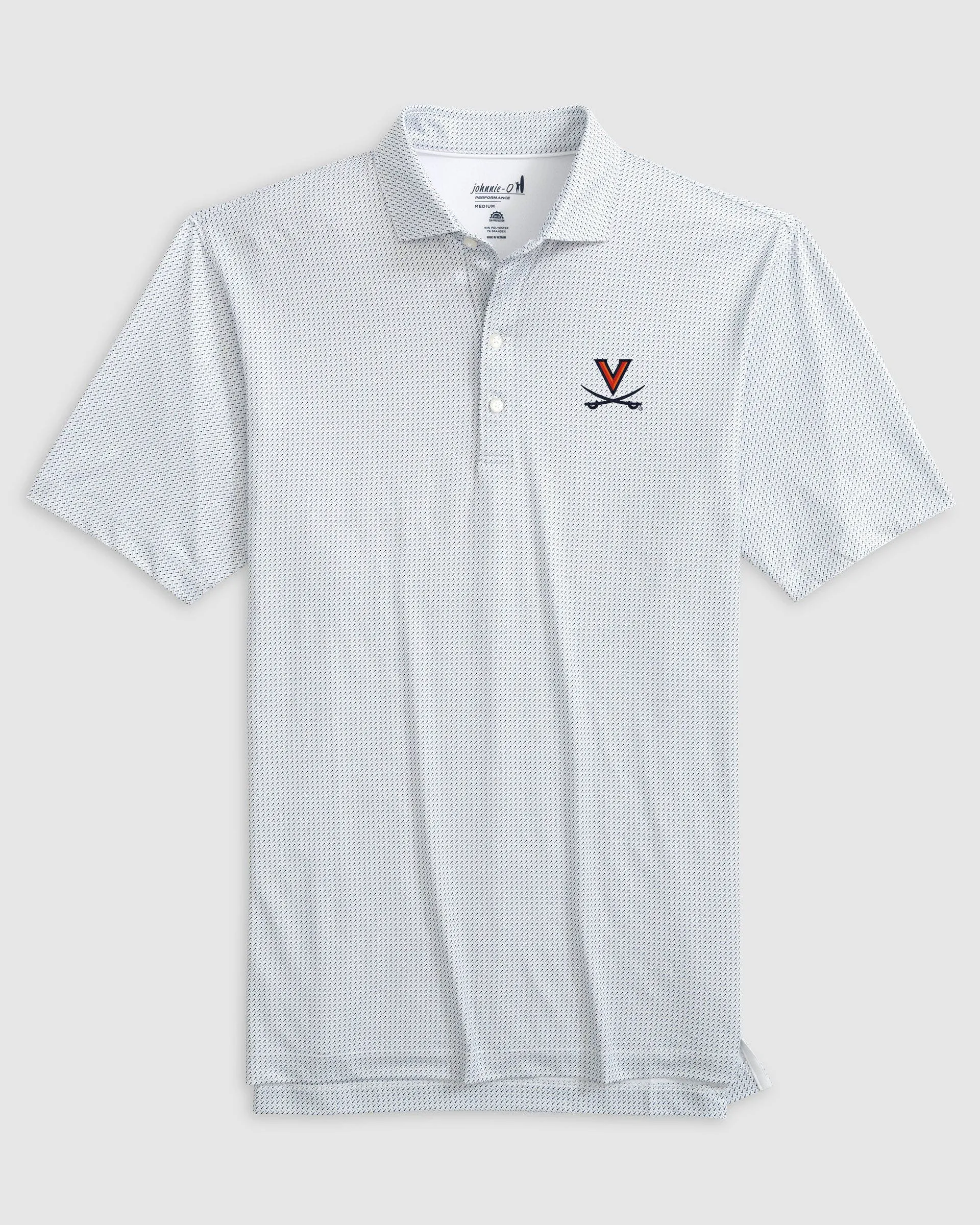 Virginia Tee Time Printed Performance Jersey Polo sold by Johnnie-O