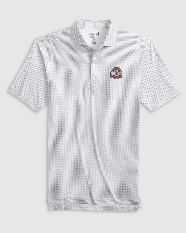 Ohio Tee Time Printed Performance Jersey Polo sold by Johnnie-O