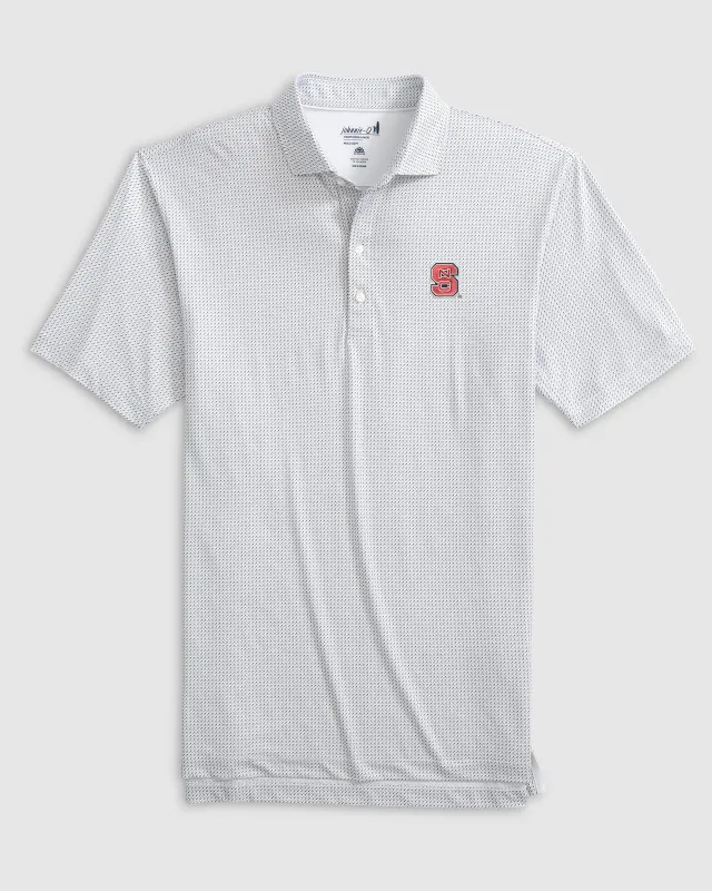 NC State Tee Time Printed Performance Jersey Polo sold by Johnnie-O
