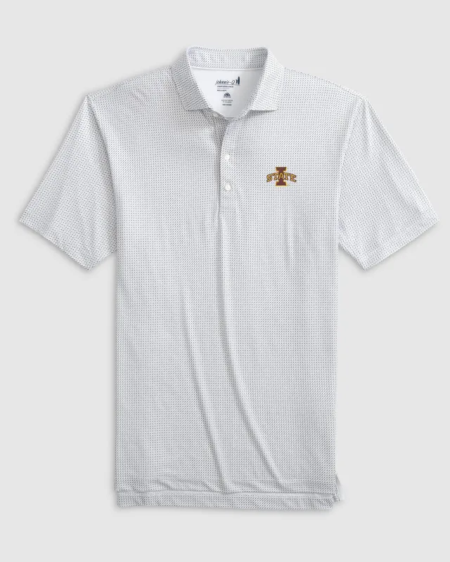 Iowa State Tee Time Printed Performance Jersey Polo sold by Johnnie-O