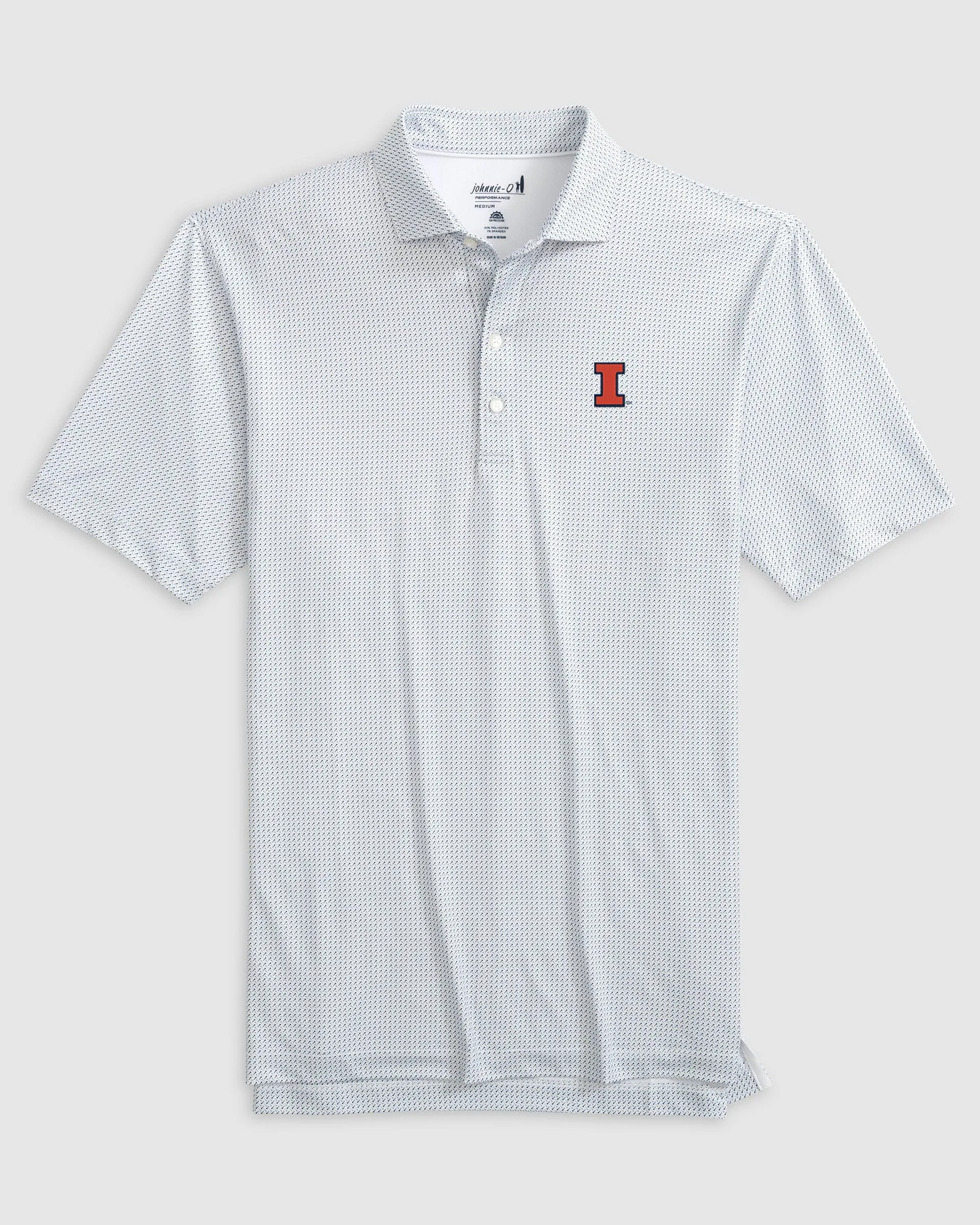 Illinois Tee Time Printed Performance Jersey Polo sold by Johnnie-O