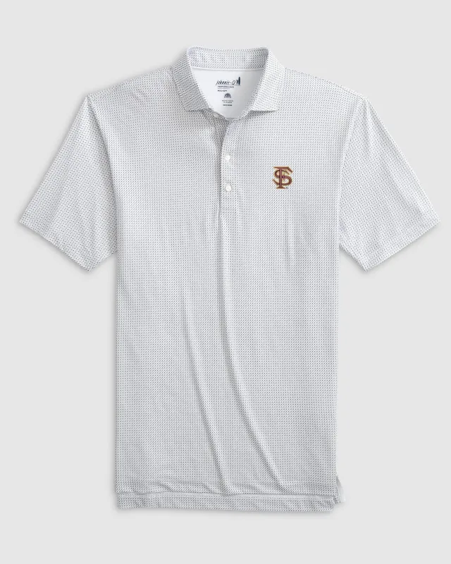 Florida State Tee Time Printed Performance Jersey Polo - Baseball Logo sold by Johnnie-O