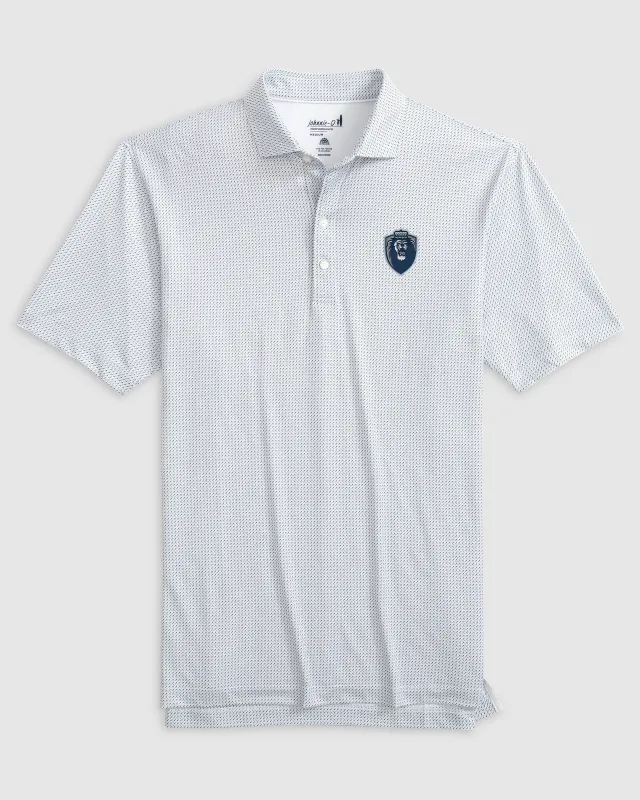 Old Dominion Tee Time Printed Performance Jersey Polo - Big Blue Logo sold by Johnnie-O