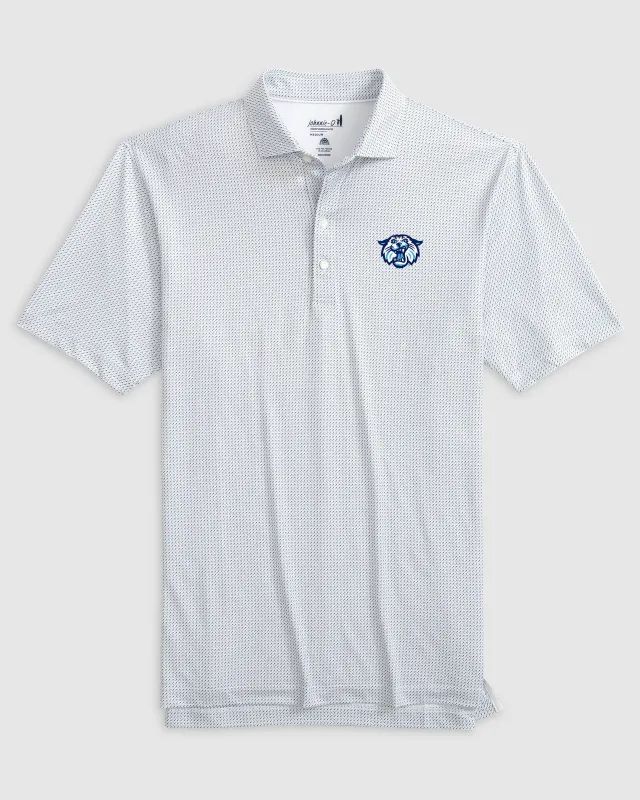 Villanova Tee Time Printed Performance Jersey Polo - Wildcat Logo sold by Johnnie-O