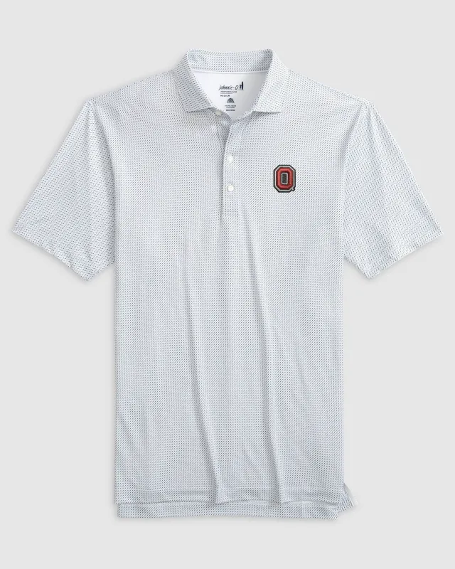 Ohio Tee Time Printed Performance Jersey Polo sold by Johnnie-O