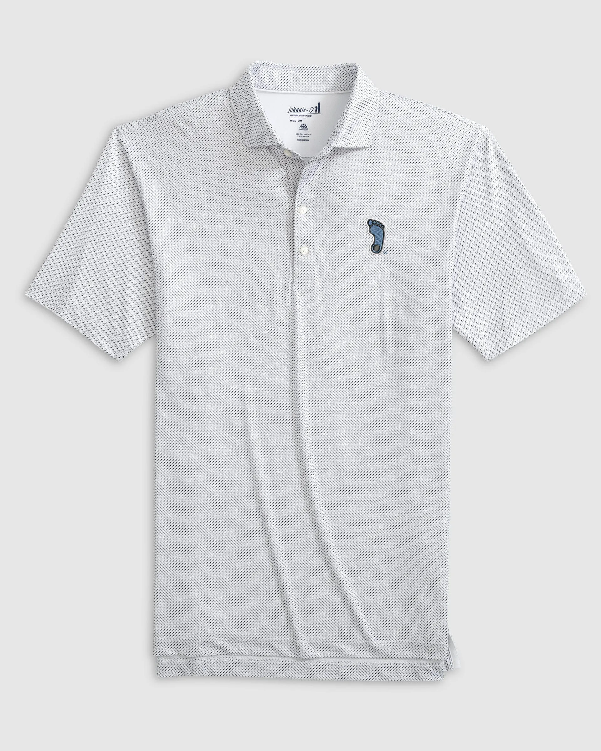 North Carolina Tee Time Printed Performance Jersey Polo - Tar Heel Logo sold by Johnnie-O product image thumbnail 2