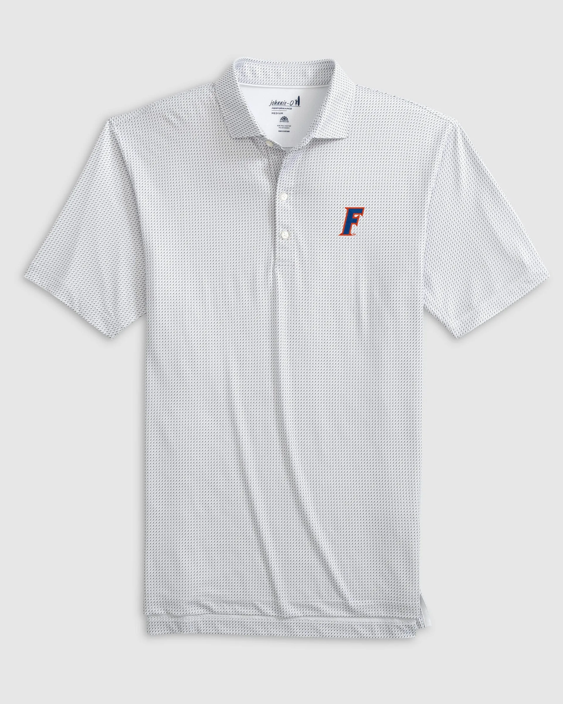 Florida Tee Time Printed Performance Jersey Polo - F Logo sold by Johnnie-O