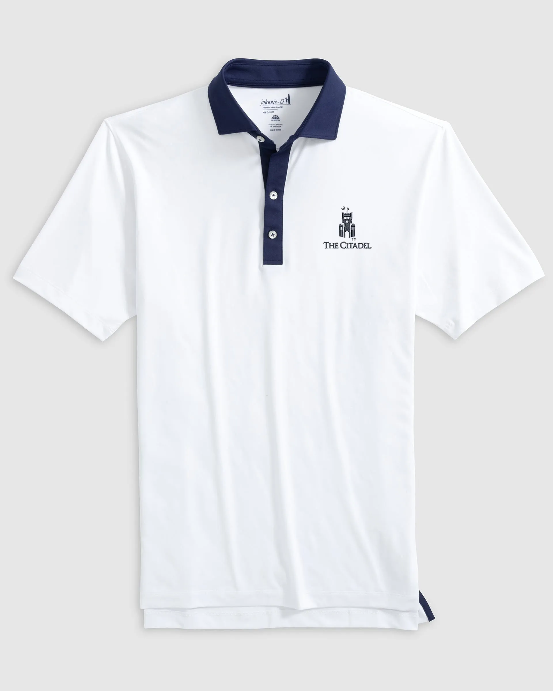 The Citadel Ramos Performance Jersey Polo sold by Johnnie-O