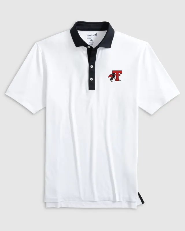 Texas Tech Ramos Performance Jersey Polo - Vault Logo sold by Johnnie-O