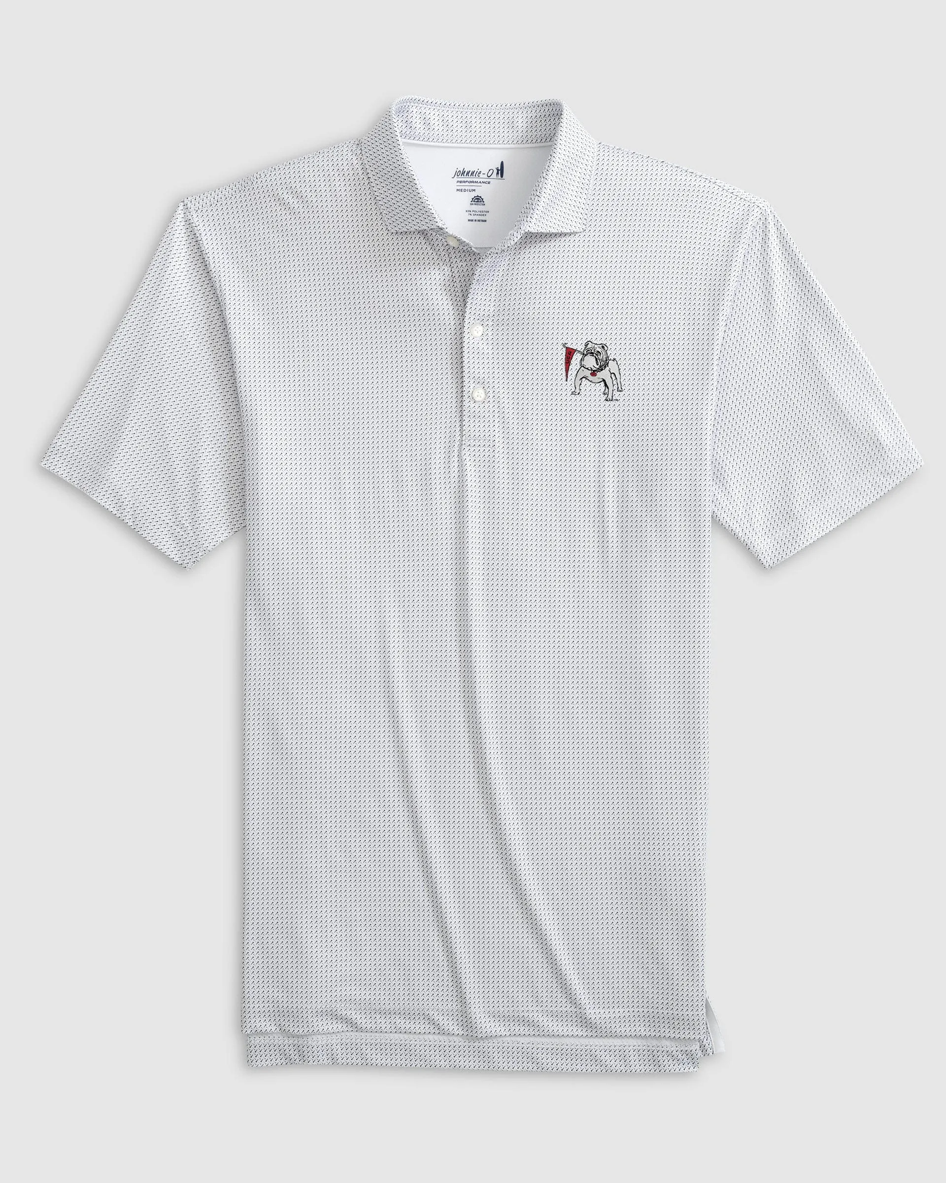 Georgia Tee Time Printed Performance Jersey Polo - Vault Logo sold by Johnnie-O