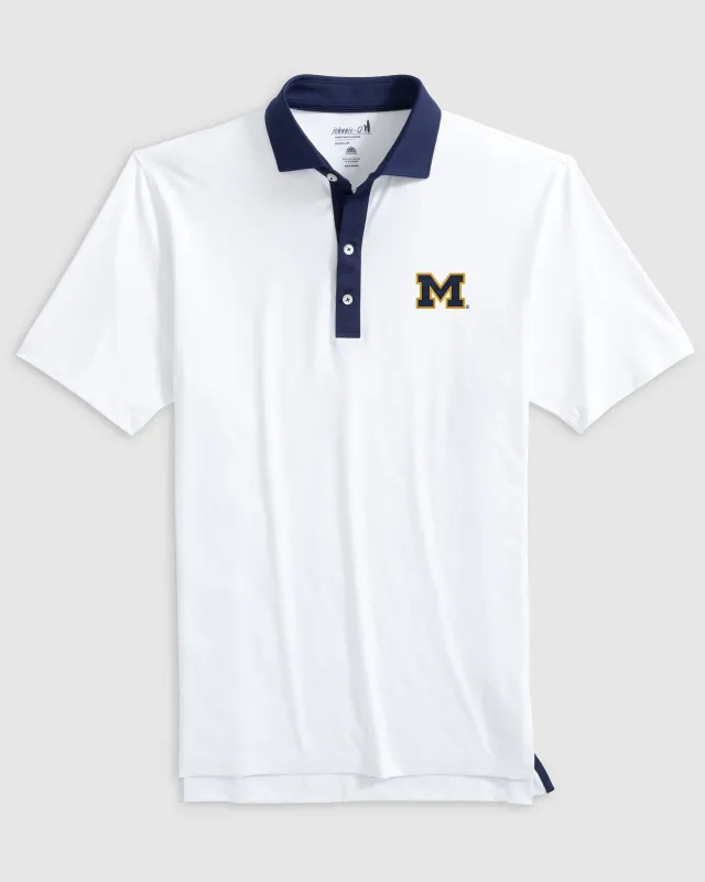 Michigan Ramos Performance Jersey Polo sold by Johnnie-O