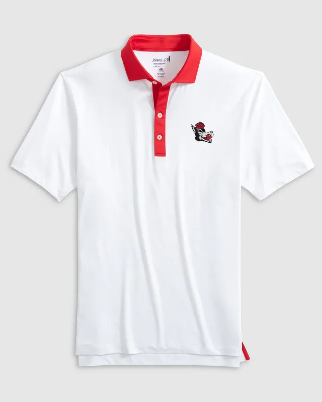 NC State Ramos Performance Jersey Polo - Vault Logo sold by Johnnie-O