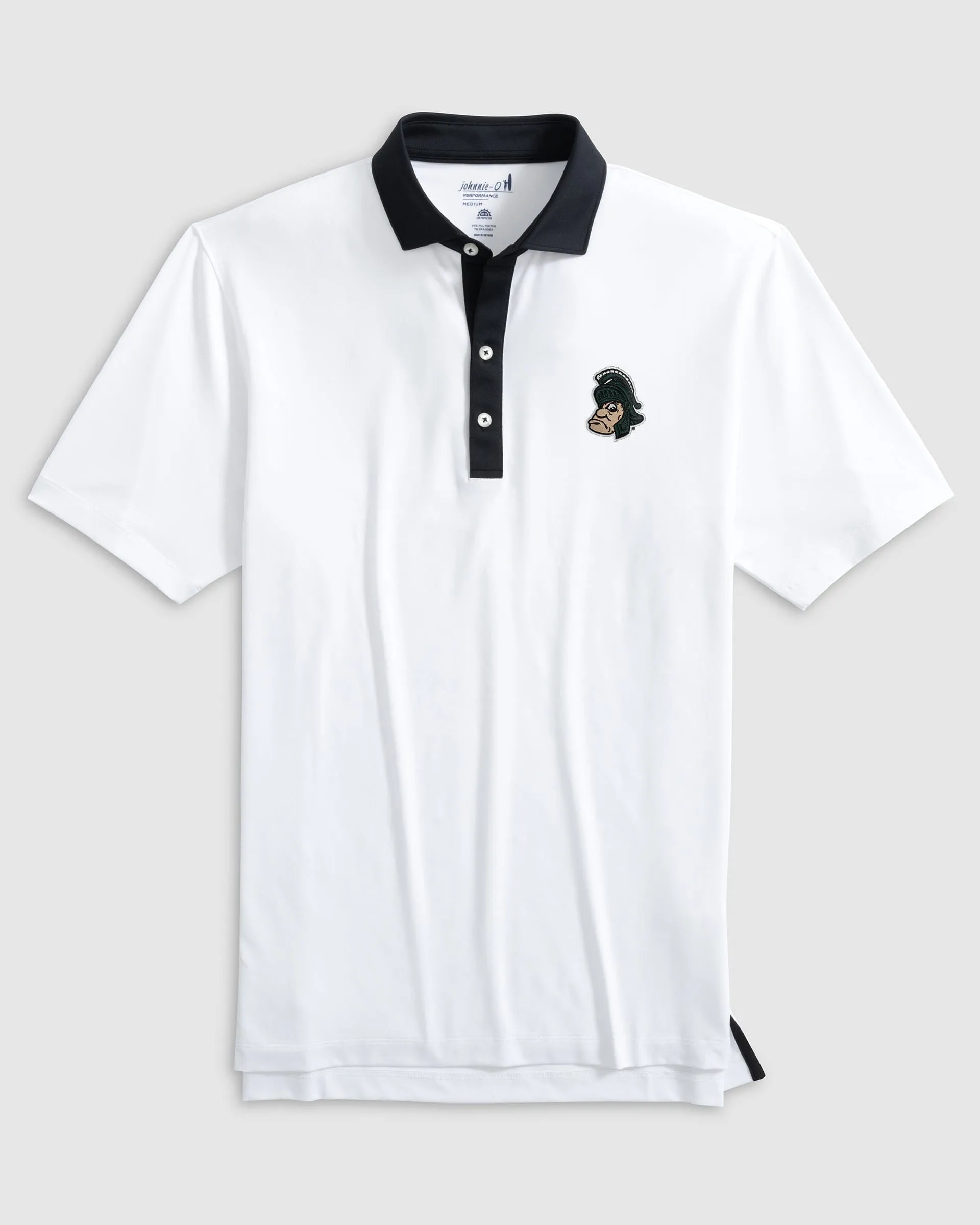 Michigan State Ramos Performance Jersey Polo - Vault Logo sold by Johnnie-O