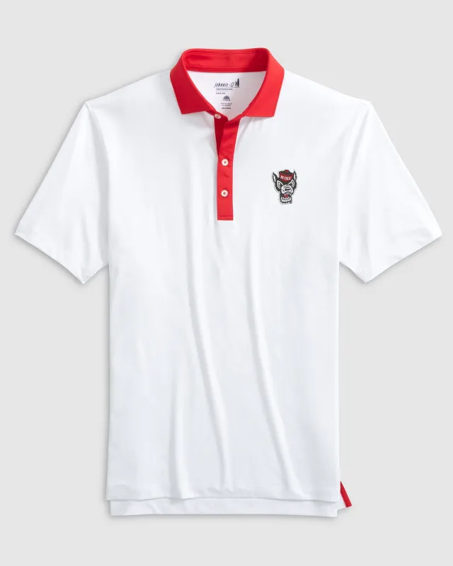 NC State Ramos Performance Jersey Polo - Wolf Logo sold by Johnnie-O