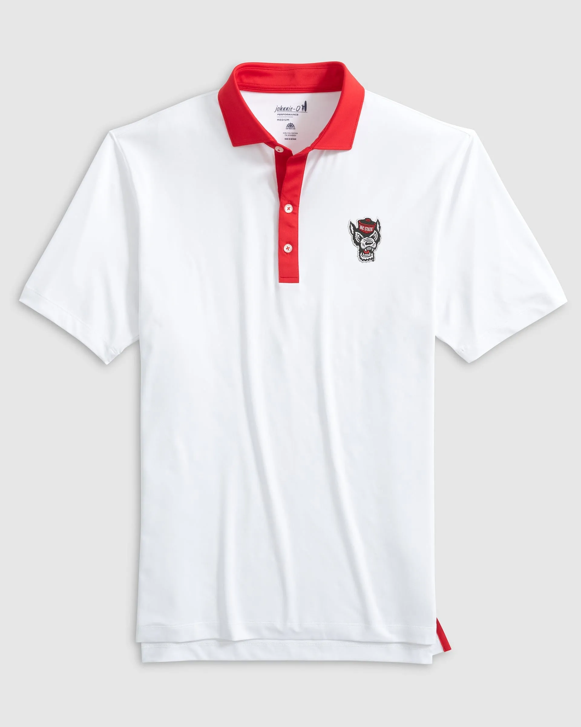 NC State Ramos Performance Jersey Polo - Wolf Logo sold by Johnnie-O