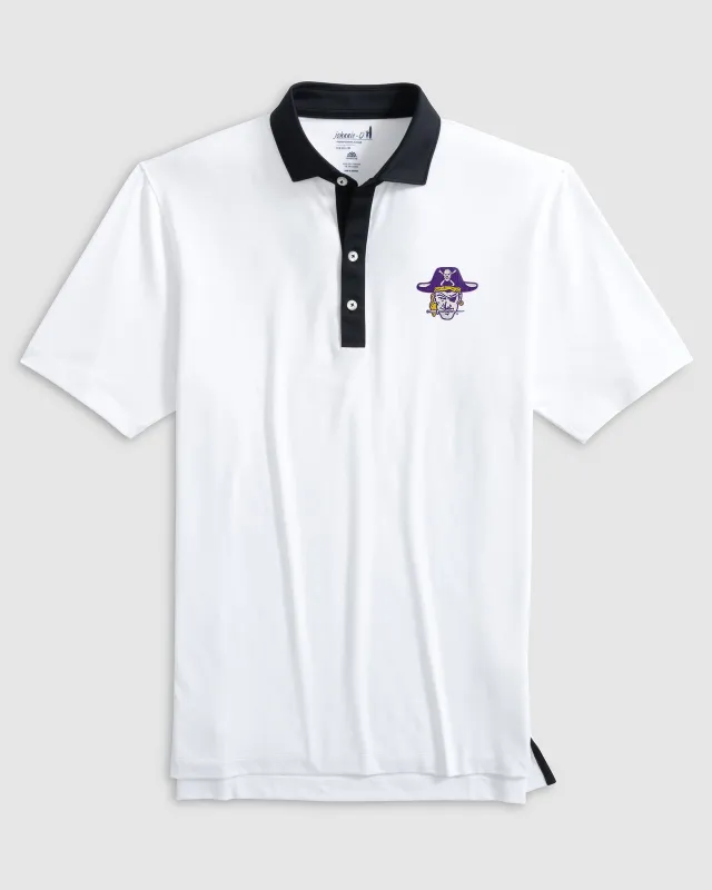 East Carolina Ramos Performance Jersey Polo - Vault Logo sold by Johnnie-O