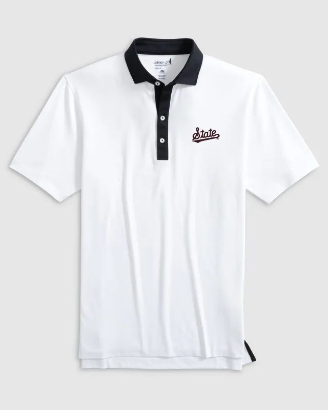 Mississippi State Ramos Performance Jersey Polo - Script Logo sold by Johnnie-O