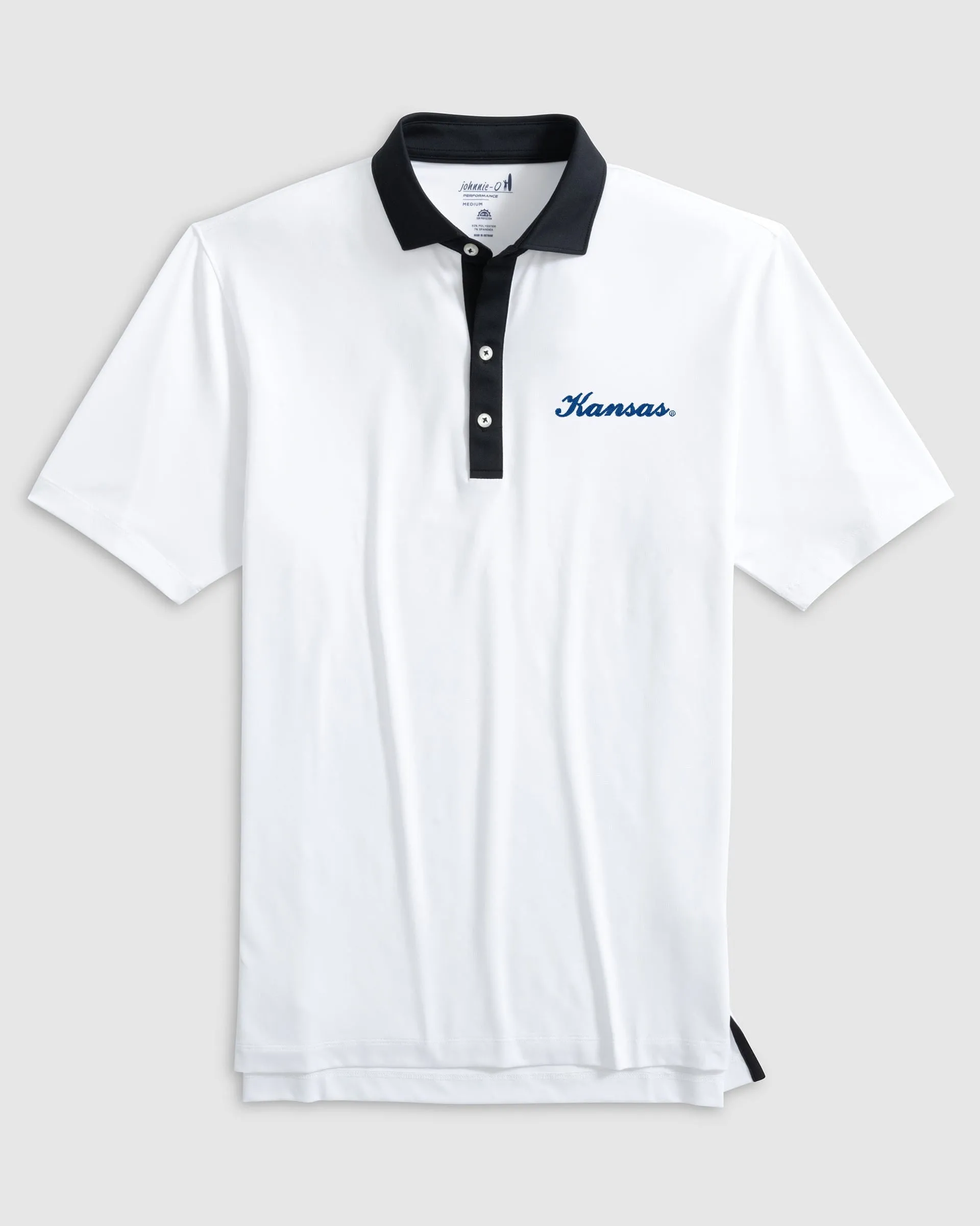 Kansas Ramos Performance Jersey Polo - Script Logo sold by Johnnie-O product image thumbnail 4