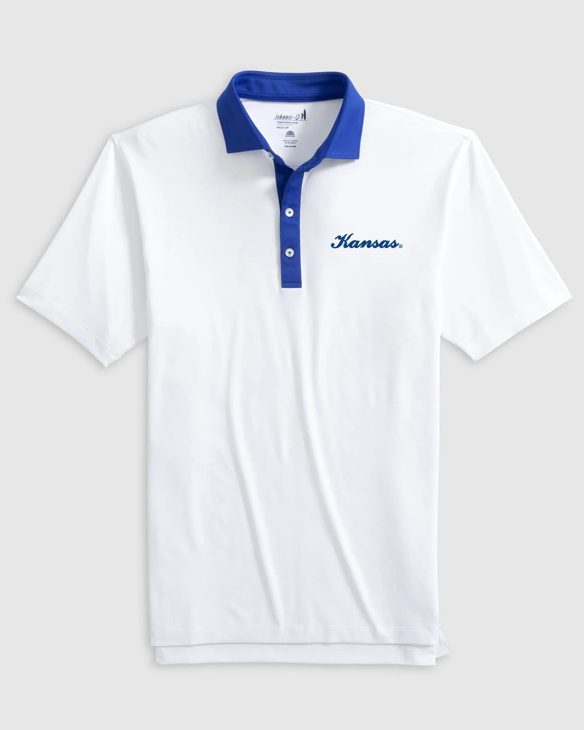 Kansas Ramos Performance Jersey Polo - Script Logo sold by Johnnie-O