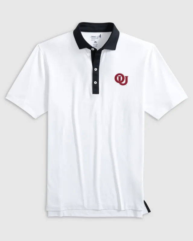 Oklahoma Ramos Performance Jersey Polo - Vault Logo sold by Johnnie-O