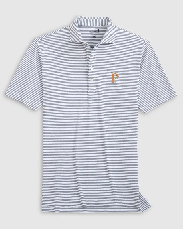 Pepperdine Stetsons Striped Performance Mesh Polo sold by Johnnie-O