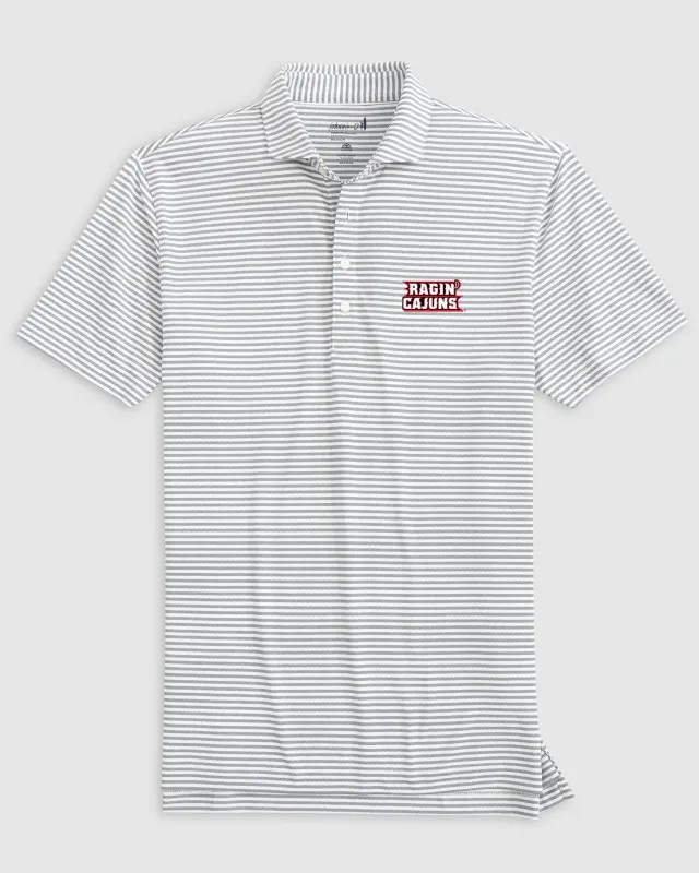 Lafayette Stetsons Striped Performance Mesh Polo sold by Johnnie-O