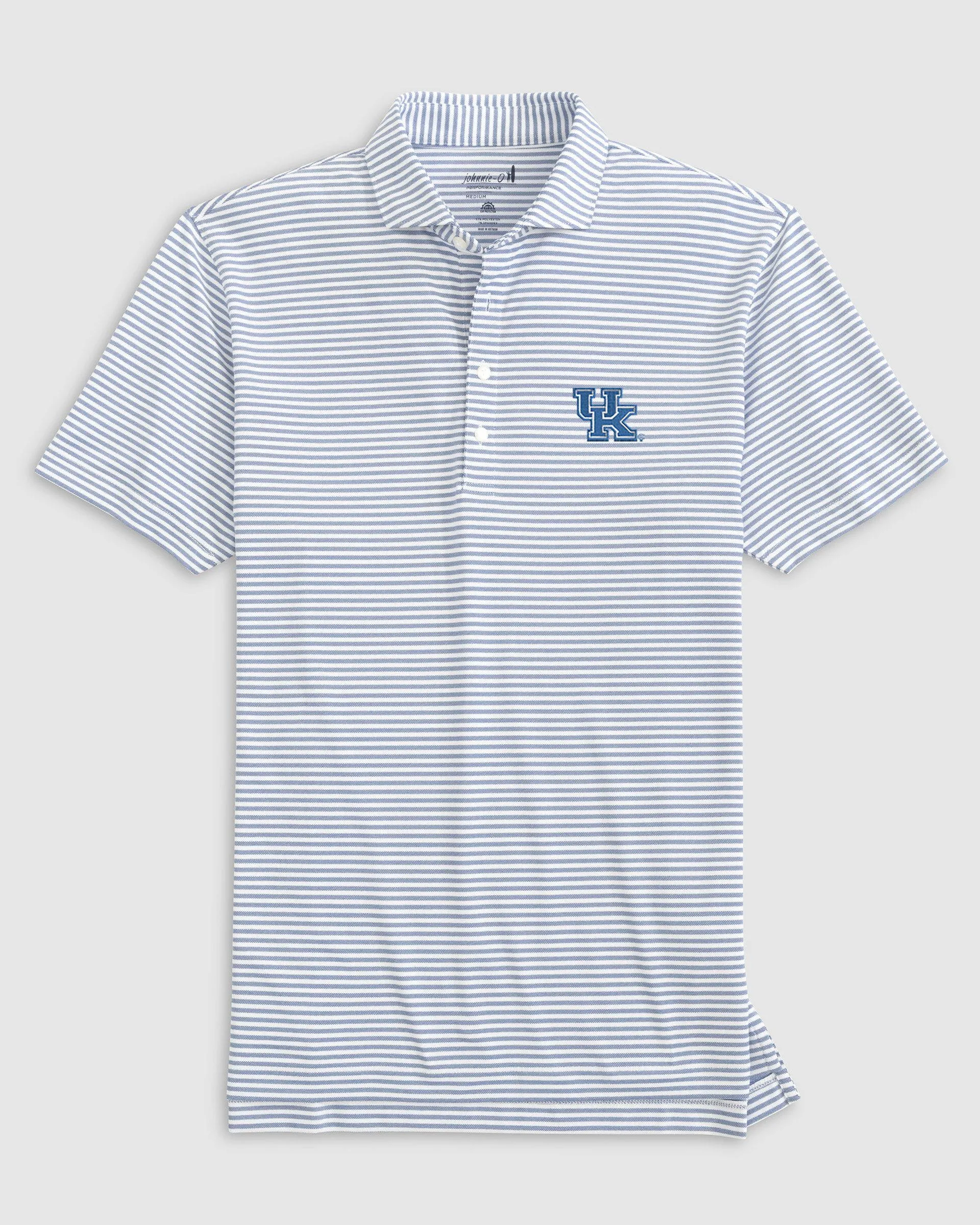 Kentucky Stetsons Striped Performance Mesh Polo sold by Johnnie-O product image thumbnail 2