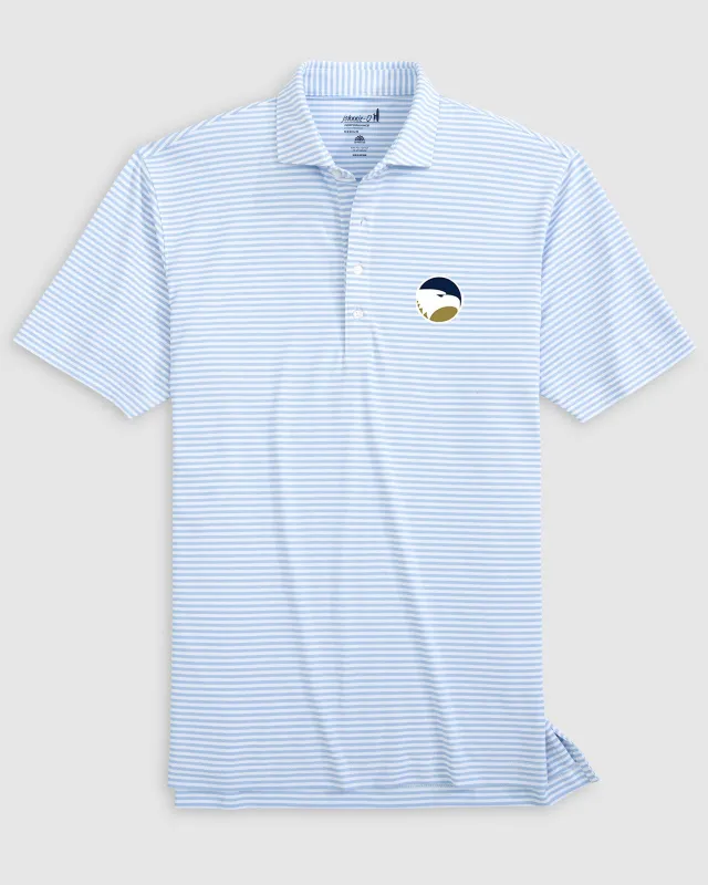 Georgia Southern Stetsons Striped Performance Mesh Polo sold by Johnnie-O