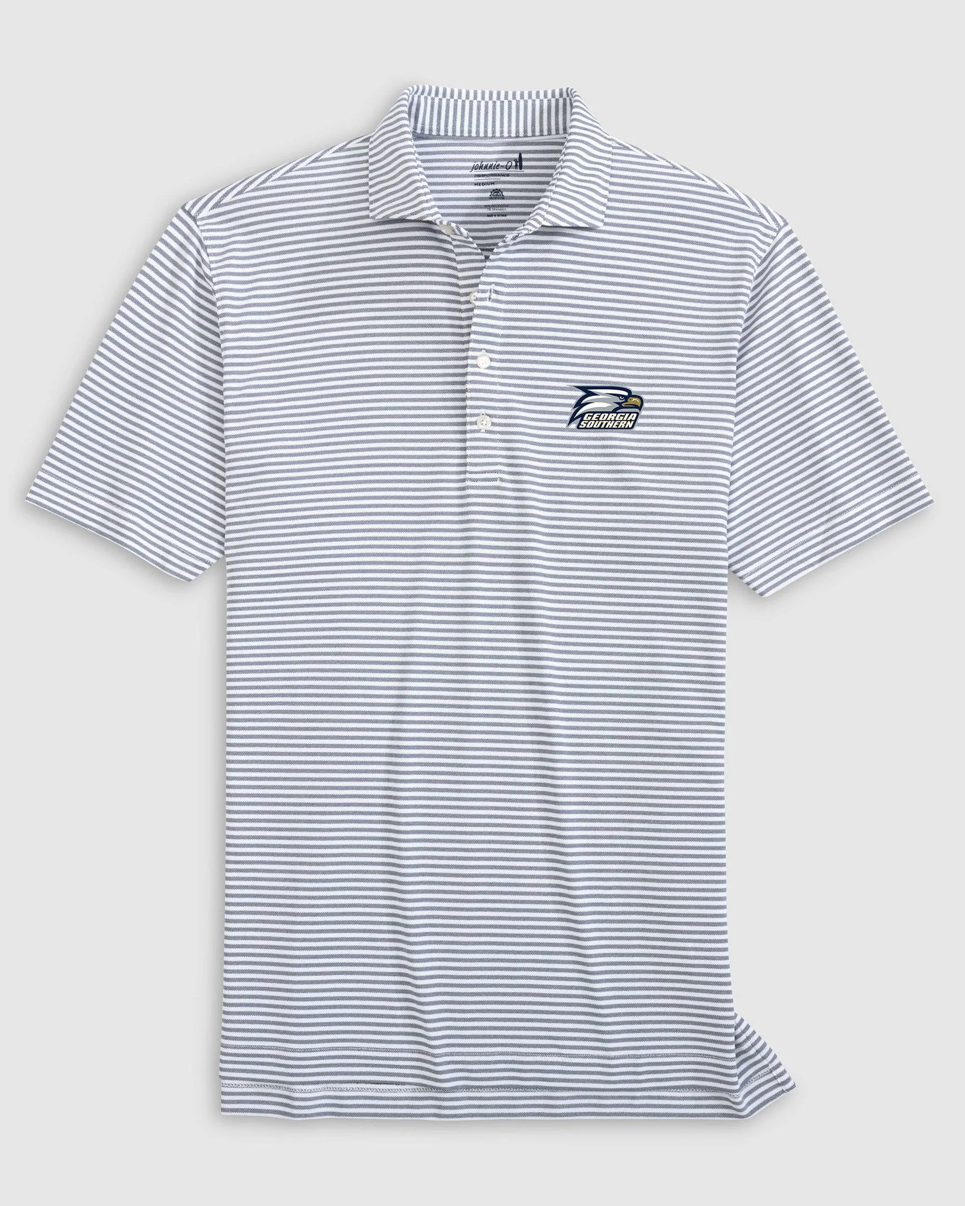 Georgia Southern Stetsons Striped Performance Mesh Polo - Eagle Logo sold by Johnnie-O product image thumbnail 2