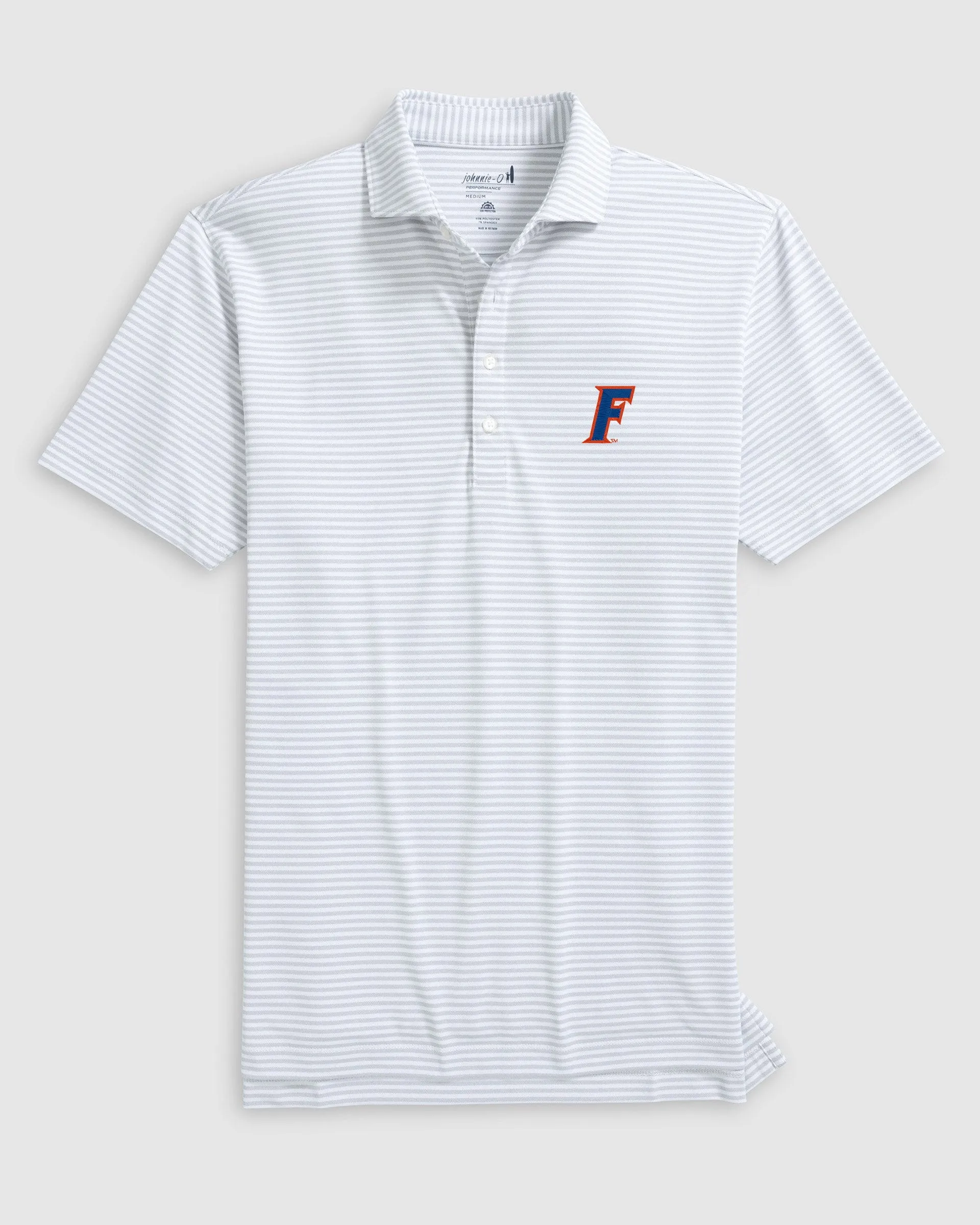 Florida Stetsons Striped Performance Mesh Polo - F Logo sold by Johnnie-O product image thumbnail 4