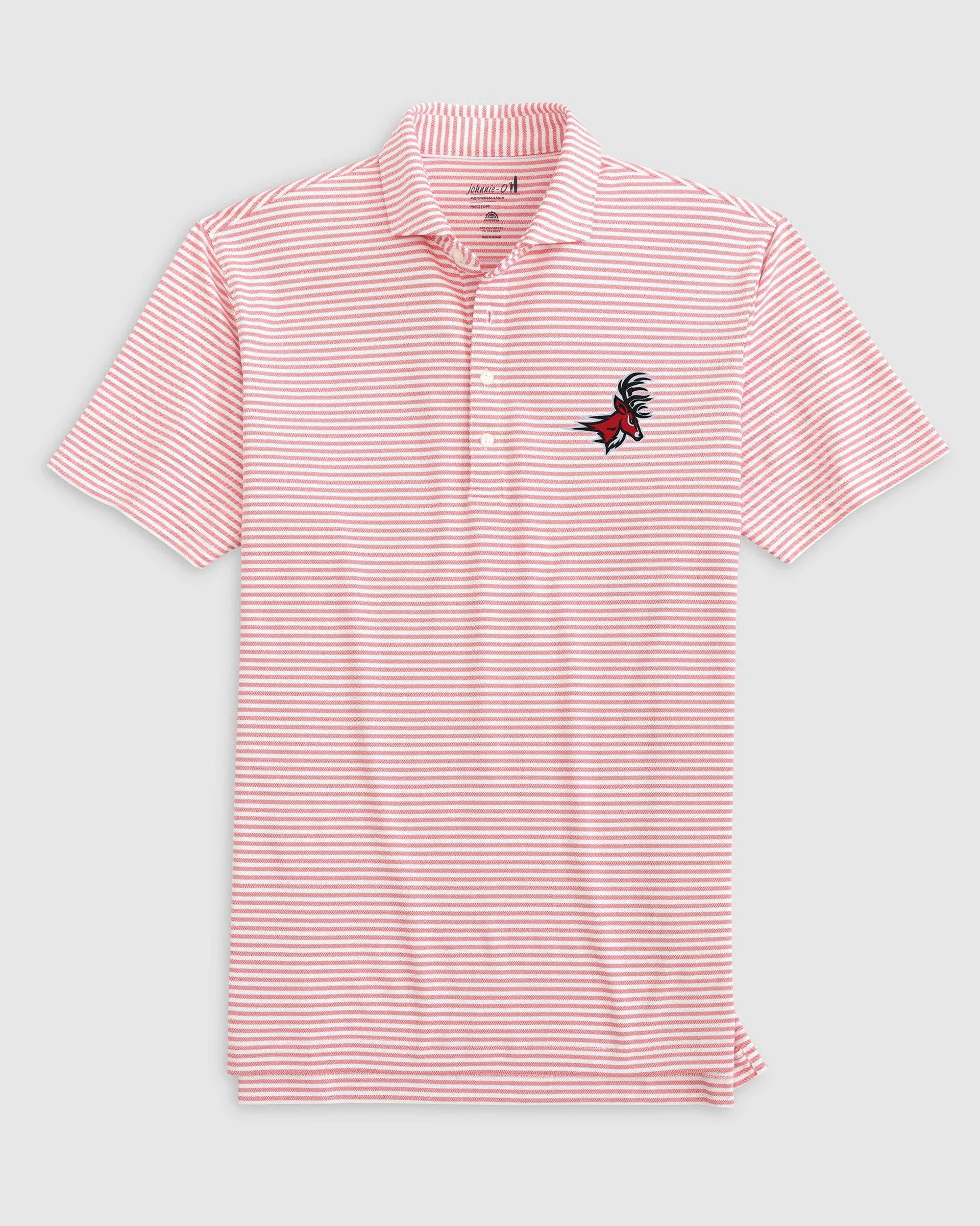 Fairfield Stetsons Striped Performance Mesh Polo - Stag Logo sold by Johnnie-O product image thumbnail 2