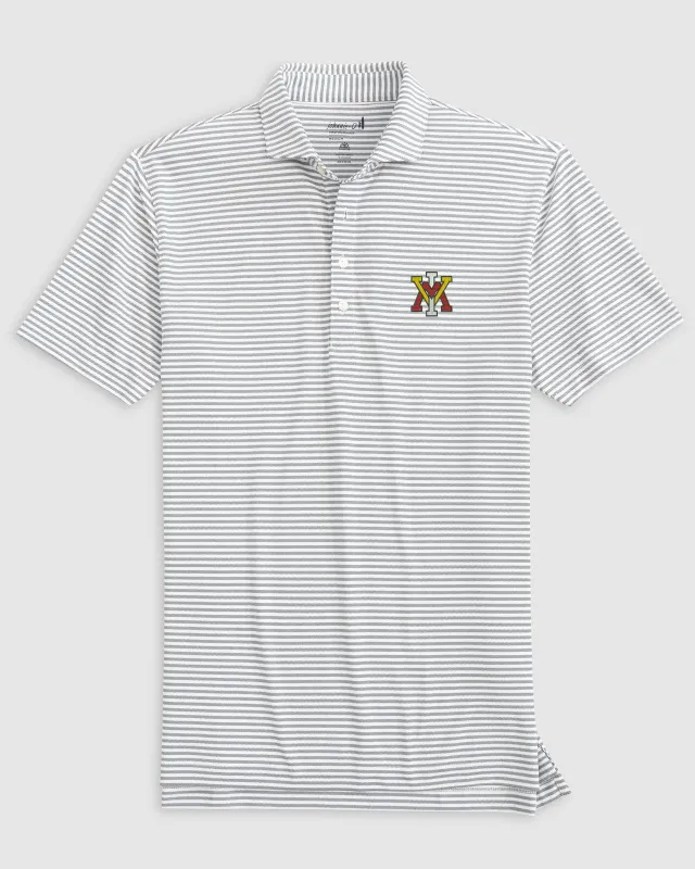 VMI Stetsons Striped Performance Mesh Polo sold by Johnnie-O