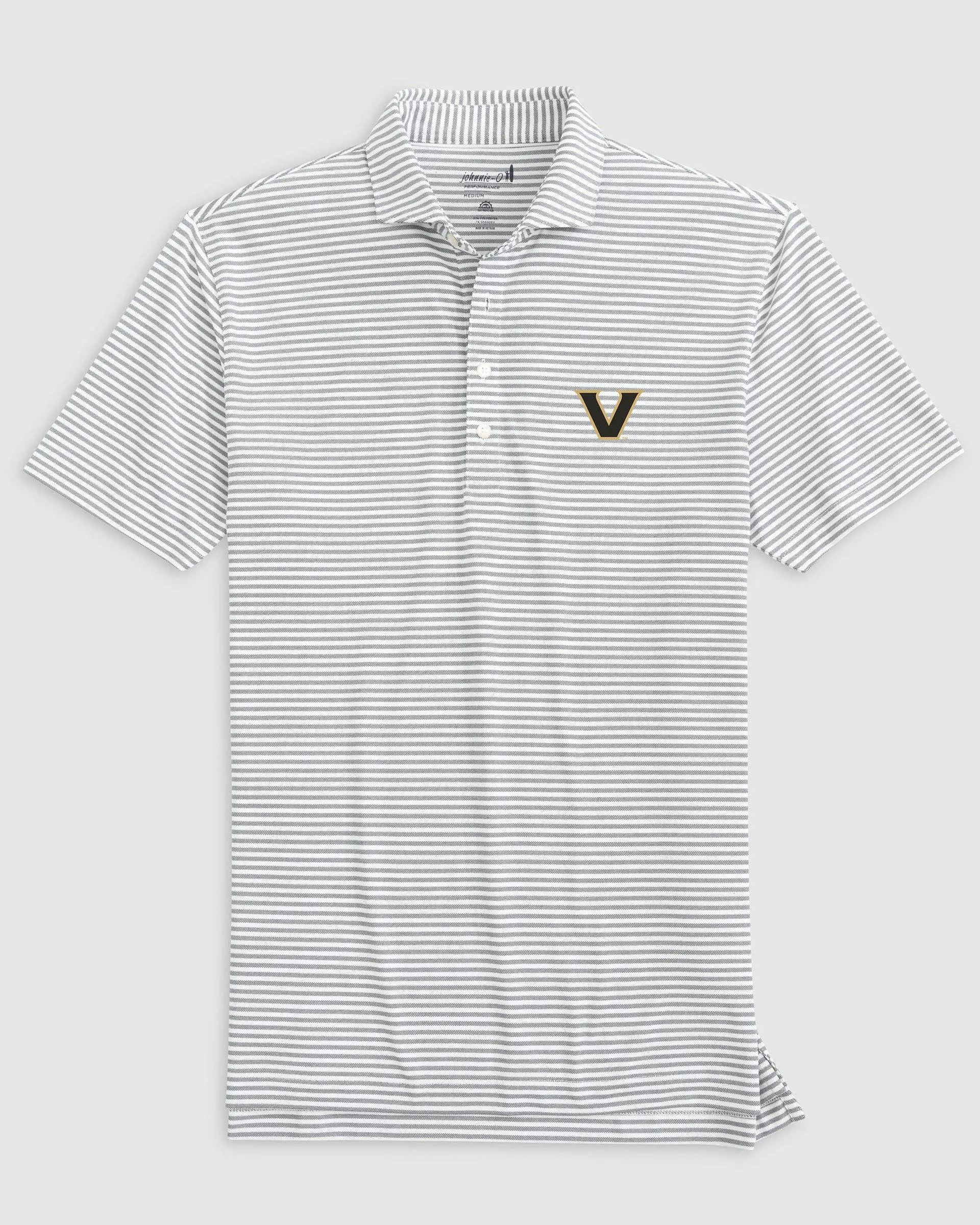 Vanderbilt Stetsons Striped Performance Mesh Polo sold by Johnnie-O