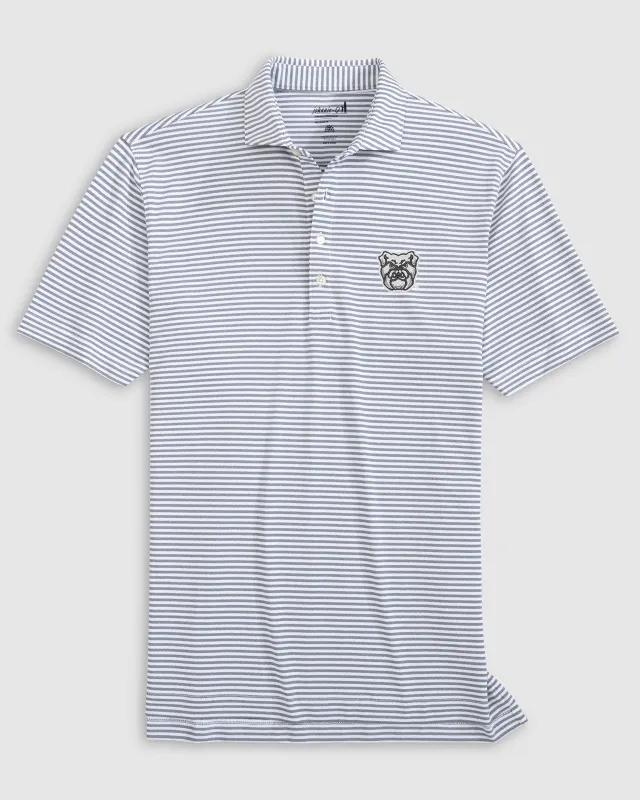 Butler Stetsons Striped Performance Mesh Polo sold by Johnnie-O
