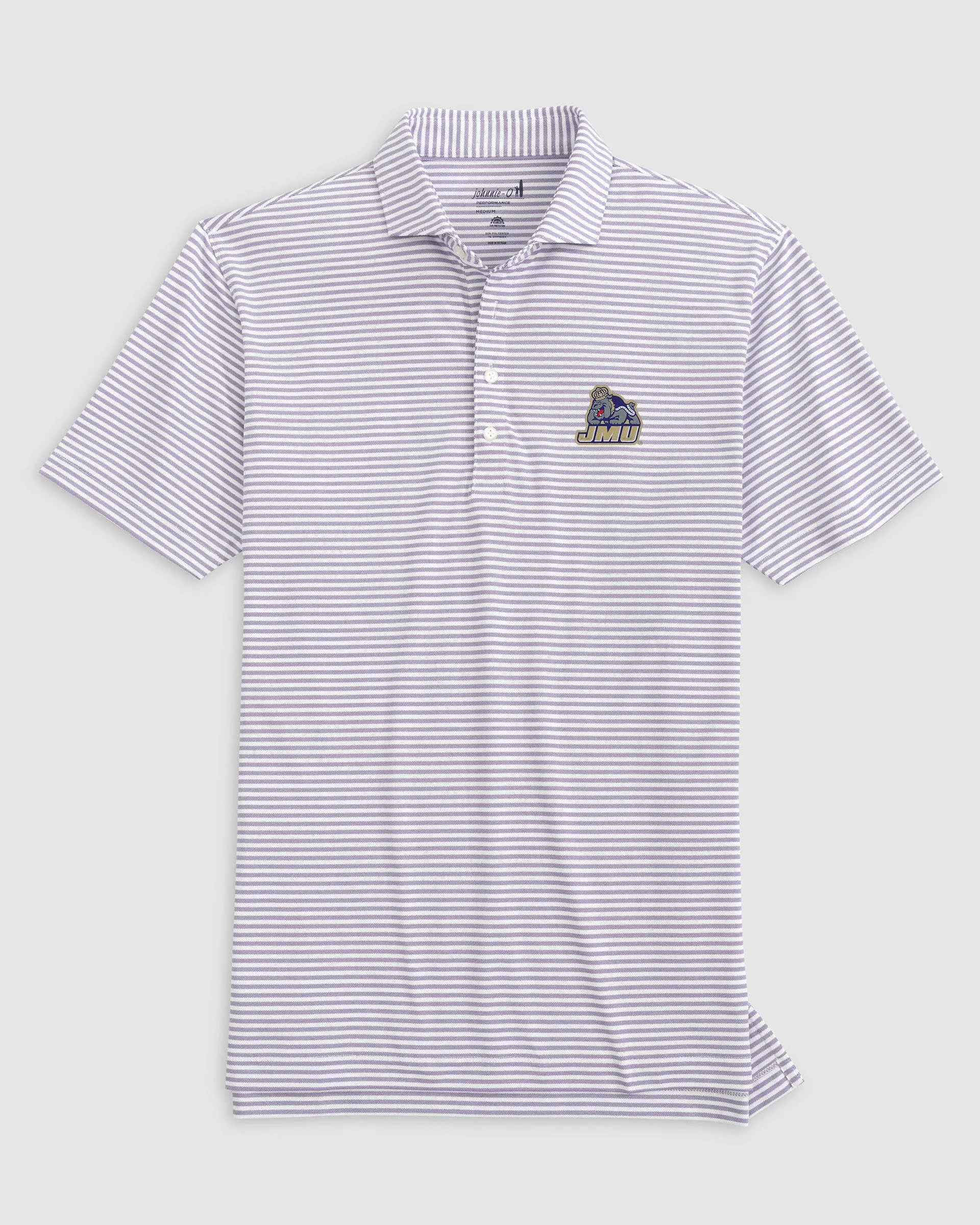 James Madison Stetsons Striped Performance Mesh Polo- Duke Dog Logo sold by Johnnie-O product image thumbnail 5